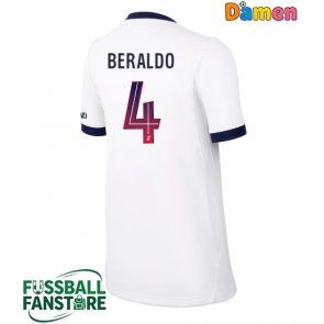 Paris Saint-Germain Lucas Beraldo #4 Replik Auswärtstrikot Damen 2026-27 Kurzarm